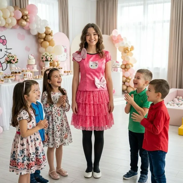 Costum Animator Hello Kitty animator copii