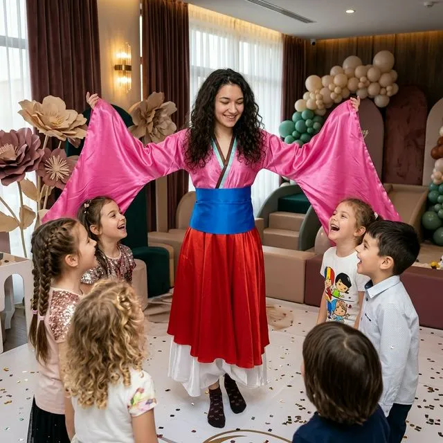 Costum Prințesa Mulan animator copii