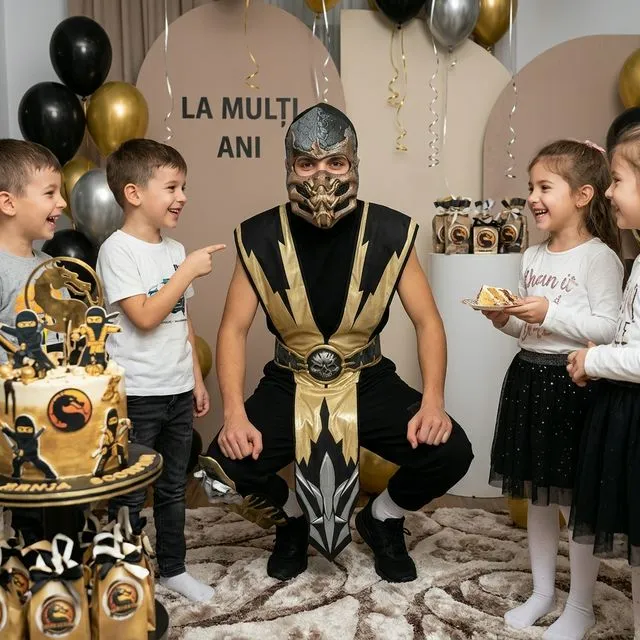 Costum Scorpion (Mortal Kombat) animator copii