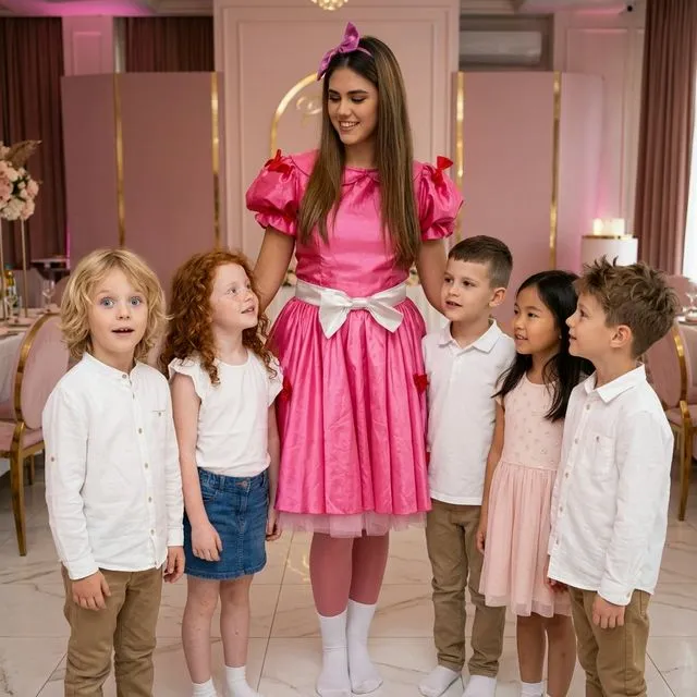 Costum Prințesa Peach (Super Mario) animator copii
