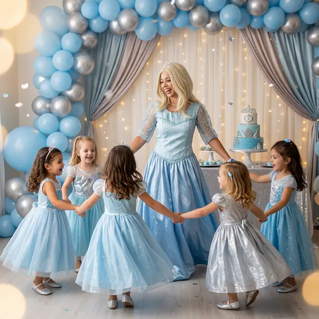 Costum Prințesa Elsa animator copii