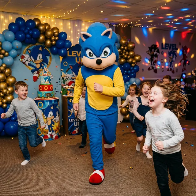Costum Mascotă Sonic animator copii
