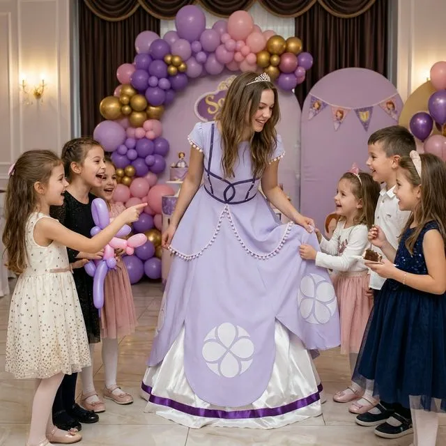 Costum Prințesa Rapunzel animator copii