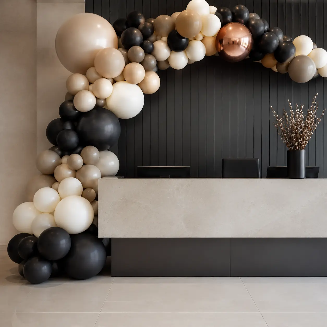 Decor corporate cu baloane