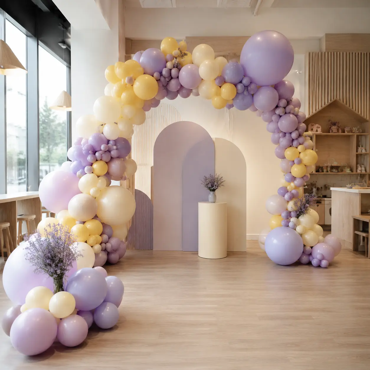 Decor cu baloane pentru eveniment