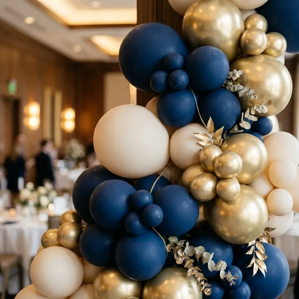 Baloane în culorile unui eveniment corporate