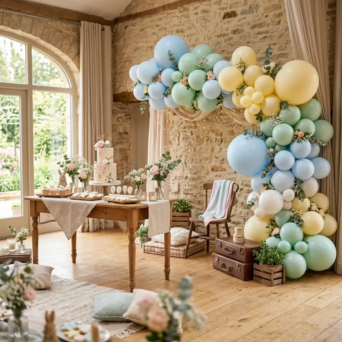 Decor colorat pentru un eveniment de copii