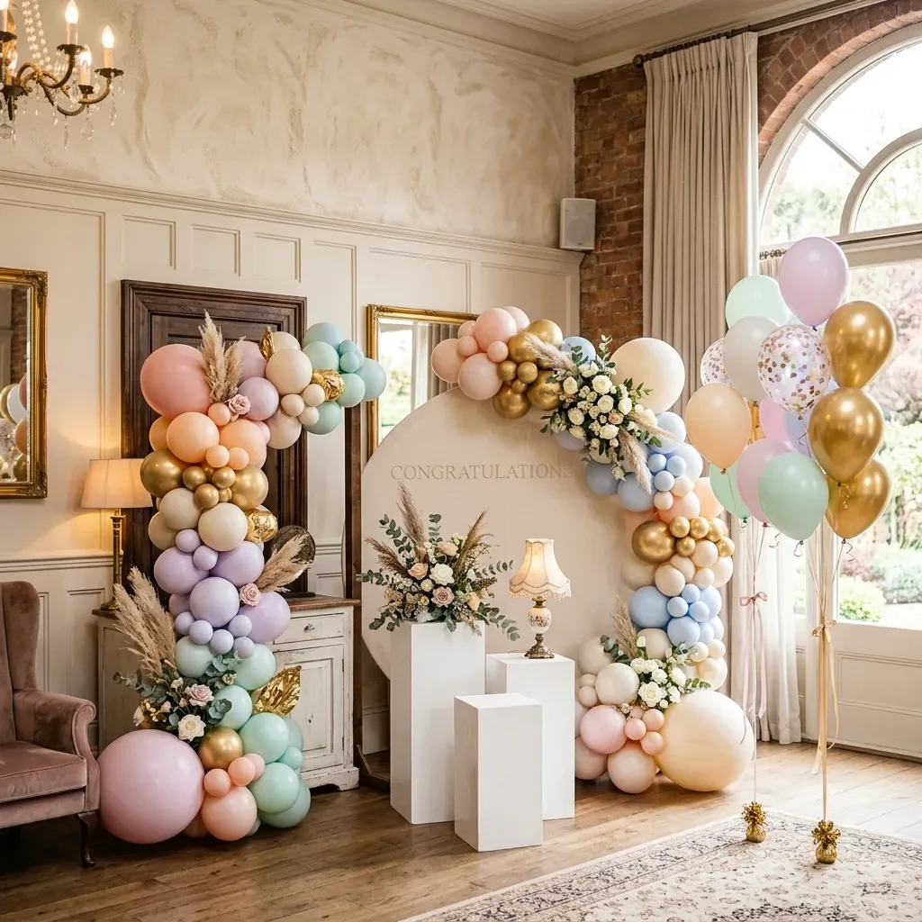 Mai multe tipuri de decor cu baloane pentru copii