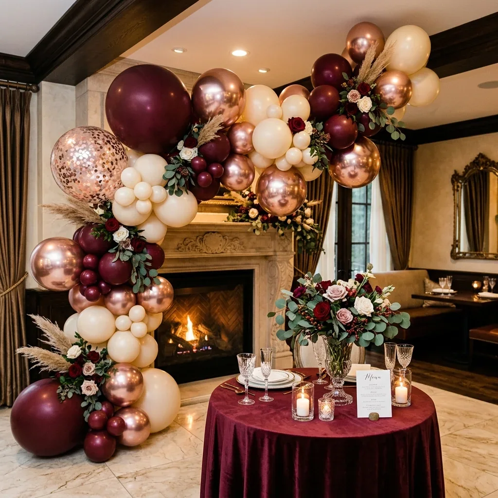 Decor elegant cu baloane pentru adulți