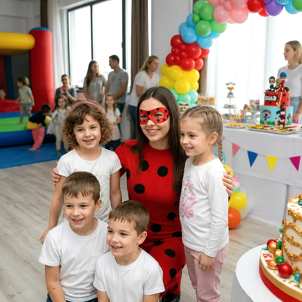 Animatori pentru copii în pipera — reper vizual 1