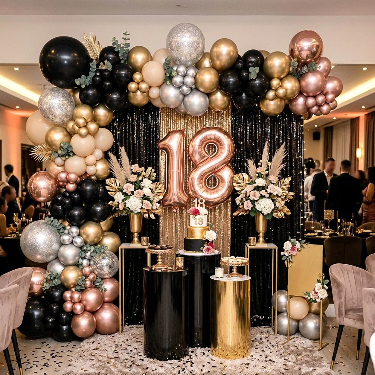 Idei de decor cu baloane pentru majorat — reper vizual 4