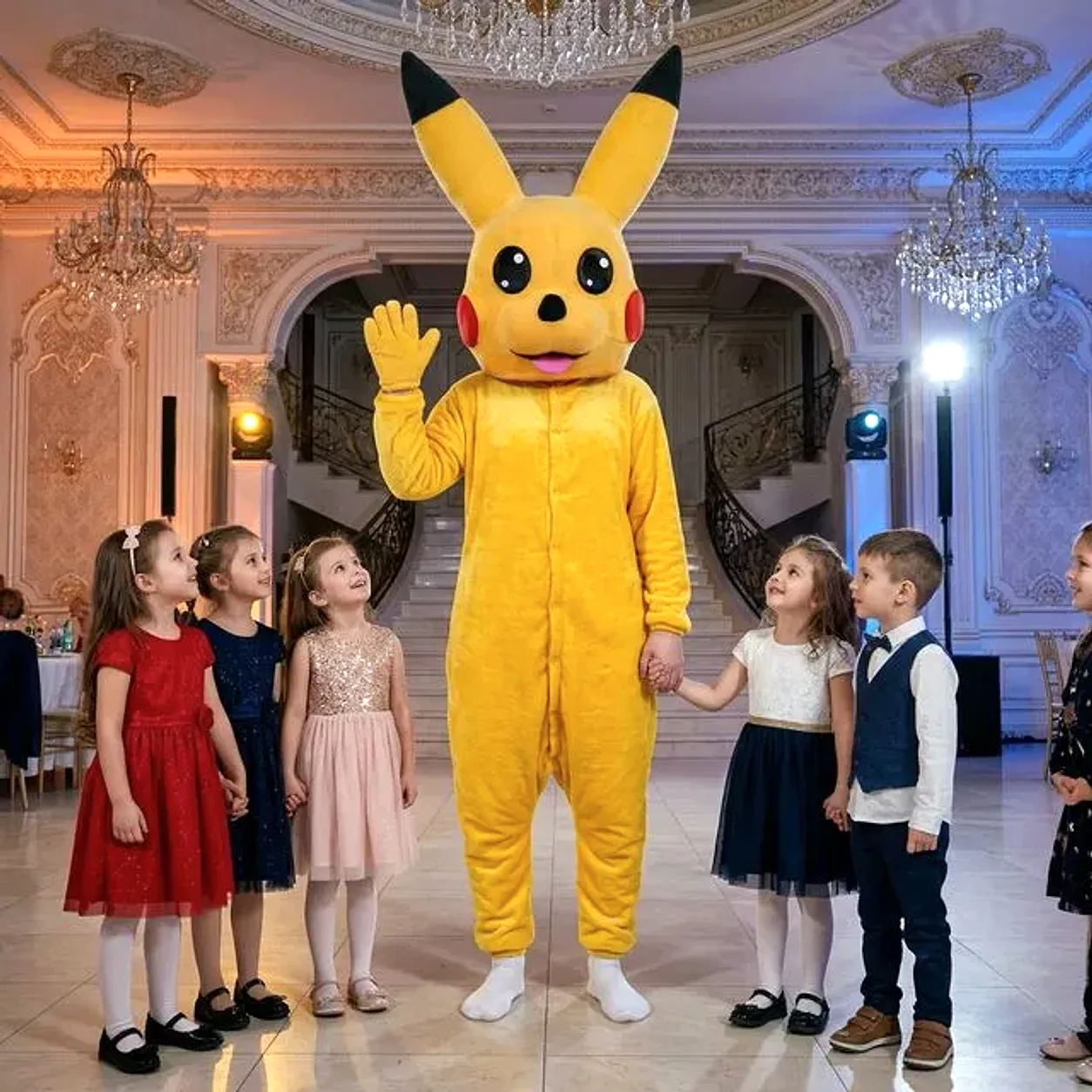 Mascota Pikachu pentru petreceri în București — imagine din biblioteca vizuală KASSIA